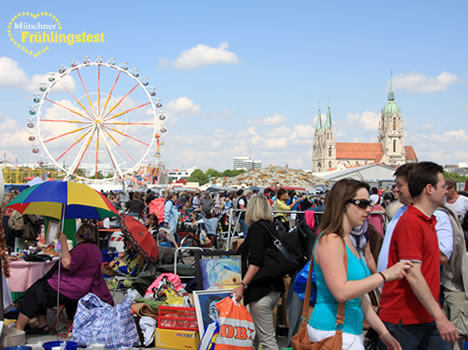Flohmarkt Theresienwiese - Frühlingsfest München - Munich spring festival