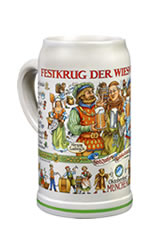 Wirtekrug - Bayerischer Bierkrug ohne Zinndeckel