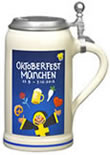 Oktoberfestkrug 2012 als Sammlerkrug mit Zinndeckel