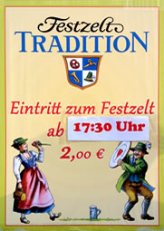 Eintritt für das Festzelt Tradition